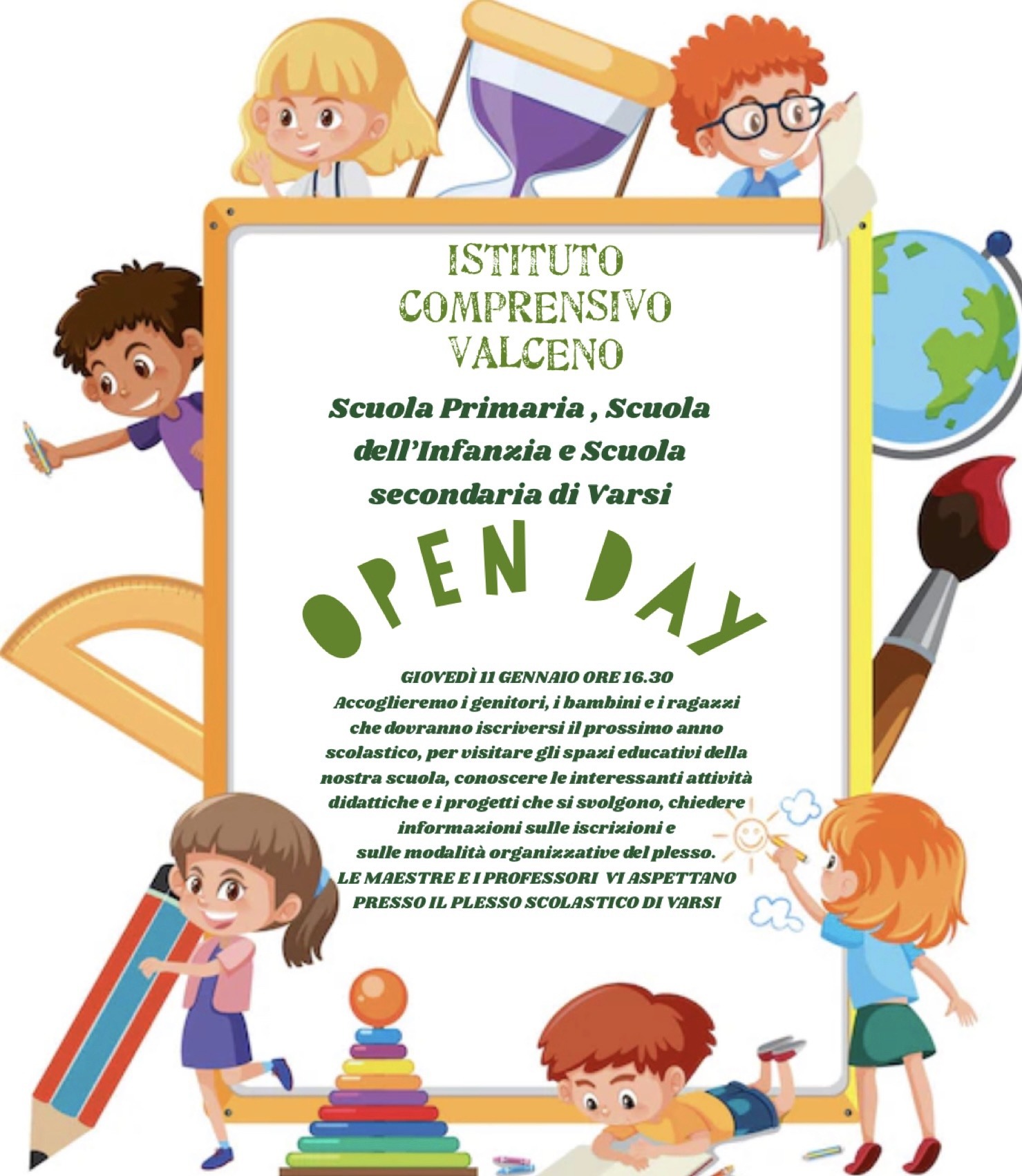 Open Day 2024 – Varsi – Scuola dell’infanzia, primaria e secondaria